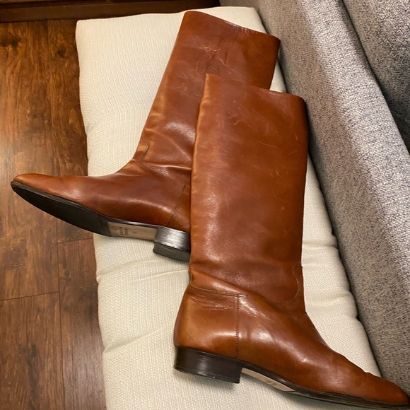 Saks Fifth Avenue Tall Leather Riding Boots - Picture 4 of 8